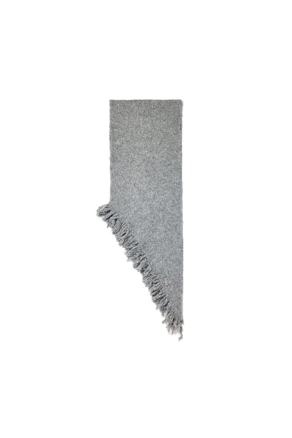Matin Kim - Fringe Diagonal Muffler (Grey) product image 5 | TRAB K-Fashion Australia