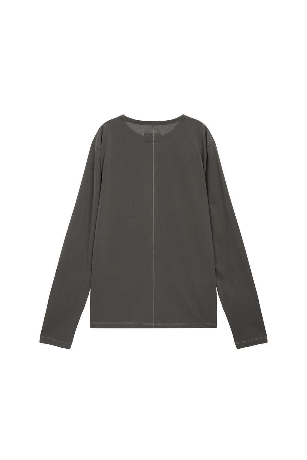 Matin Kim - Patch Graphic Point Long Sleeve Top (Khaki) product image 2 | TRAB K-Fashion Australia