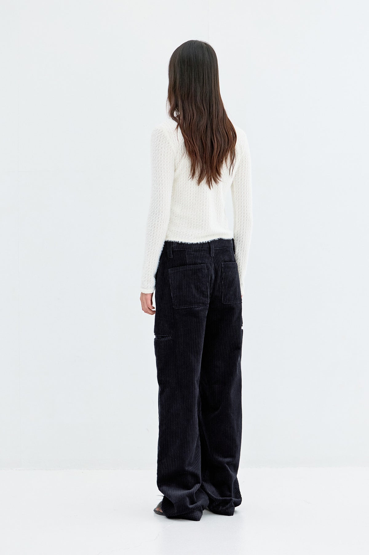 Coor - Brushed Jacquard Top (Ivory) product image 4 | TRAB K-Fashion Australia