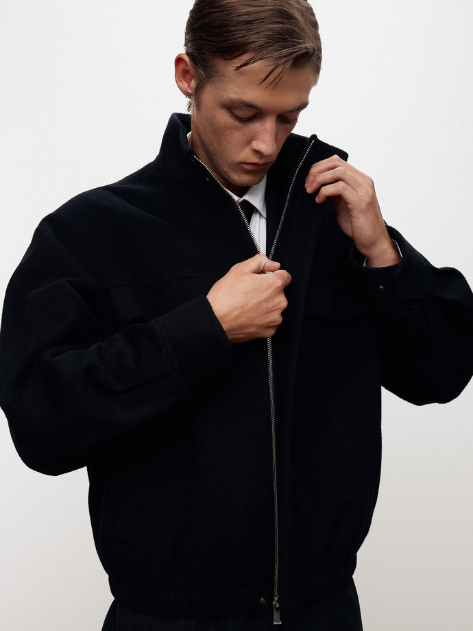 Tonywack - Wool And Cashmere Utility Blouson (Navy) product image 2 | TRAB K-Fashion Australia
