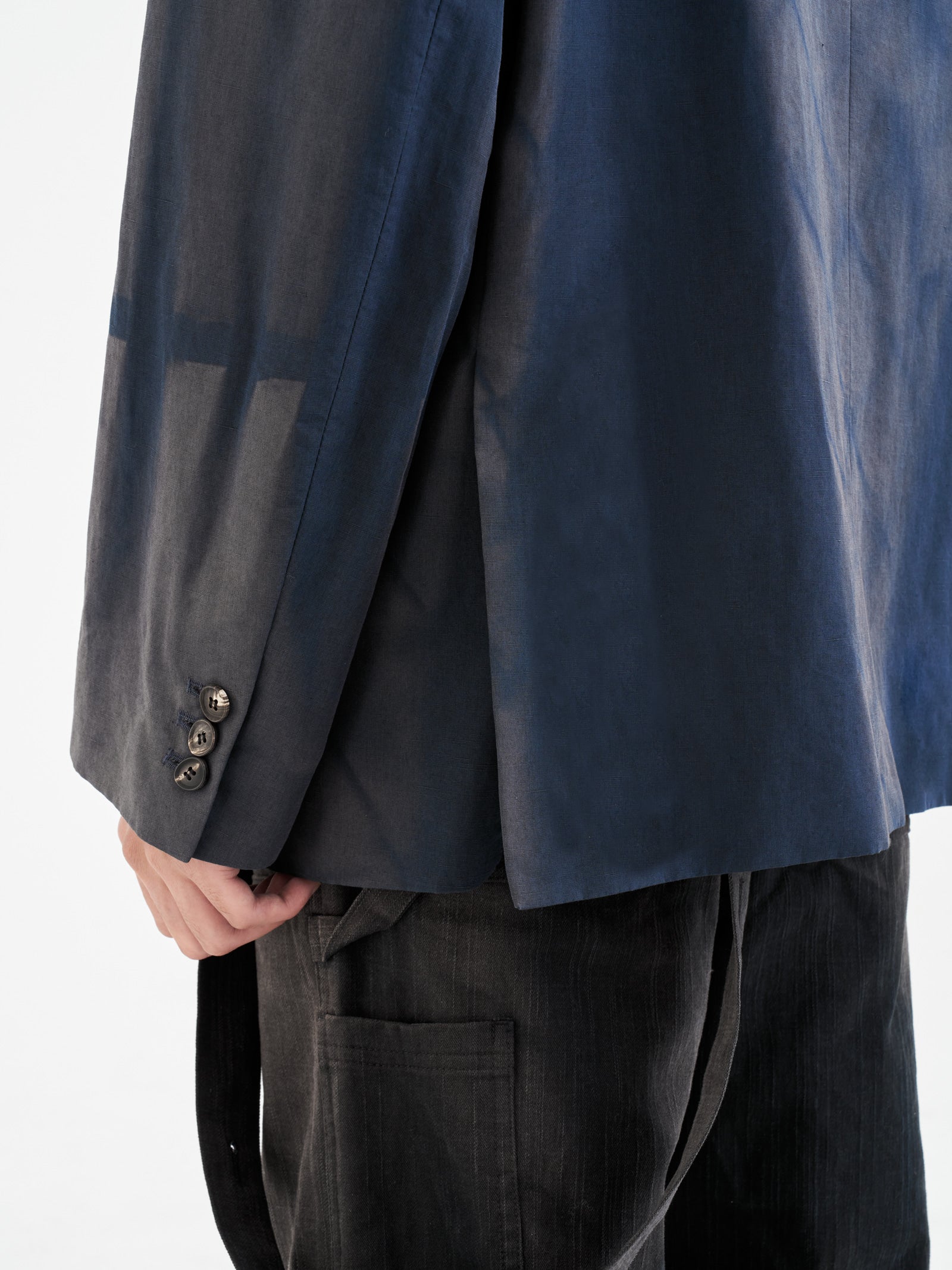 Jiyong Kim - Sun-Bleached Tailored Jacket (Navy) product image 5 | TRAB K-Fashion Australia