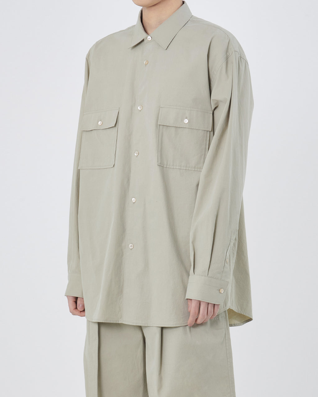 Brownyard - Two Pocket Shirt (Stone) product image 2 | TRAB K-Fashion Australia