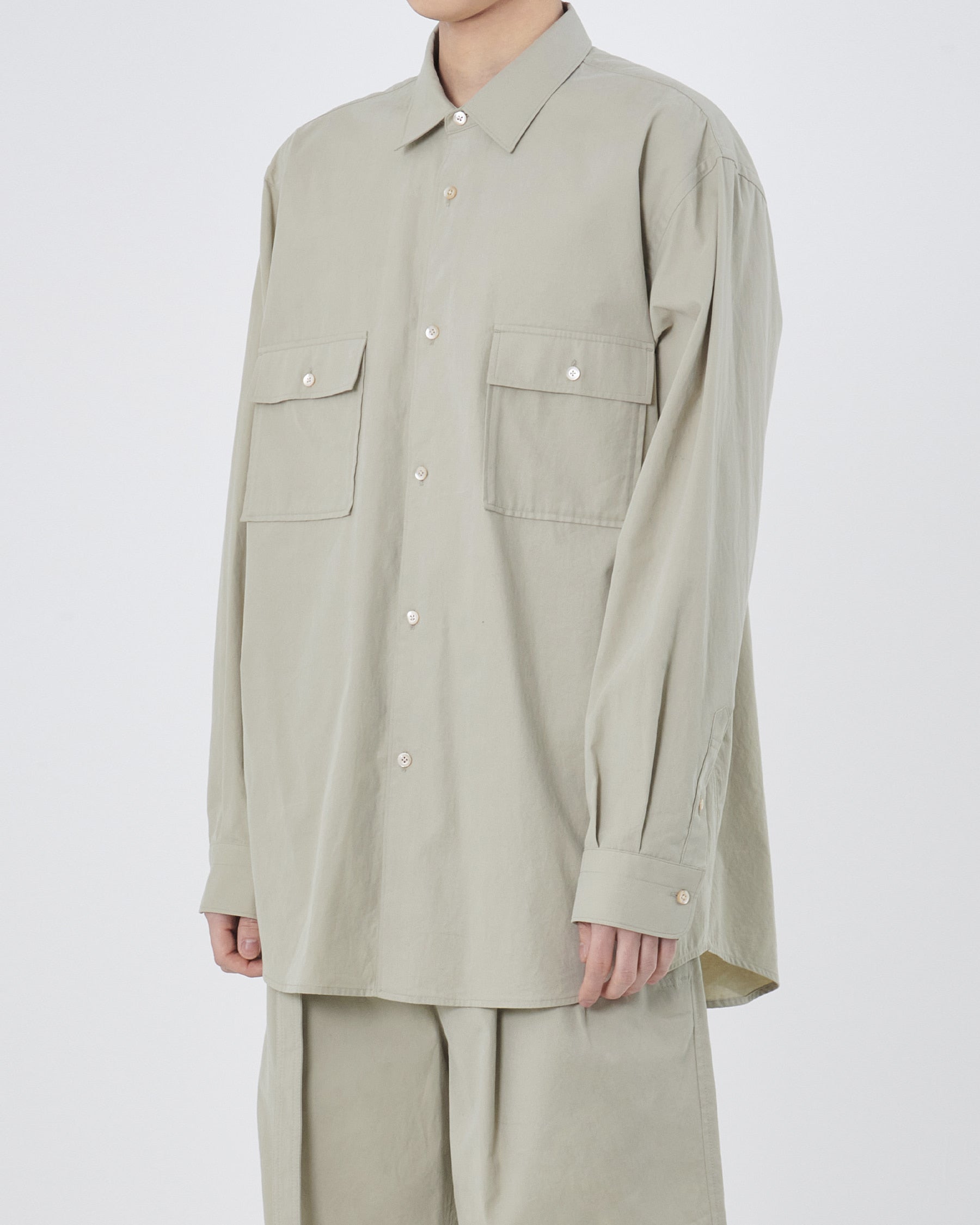 Brownyard - Two Pocket Shirt (Stone) product image 2 | TRAB K-Fashion Australia
