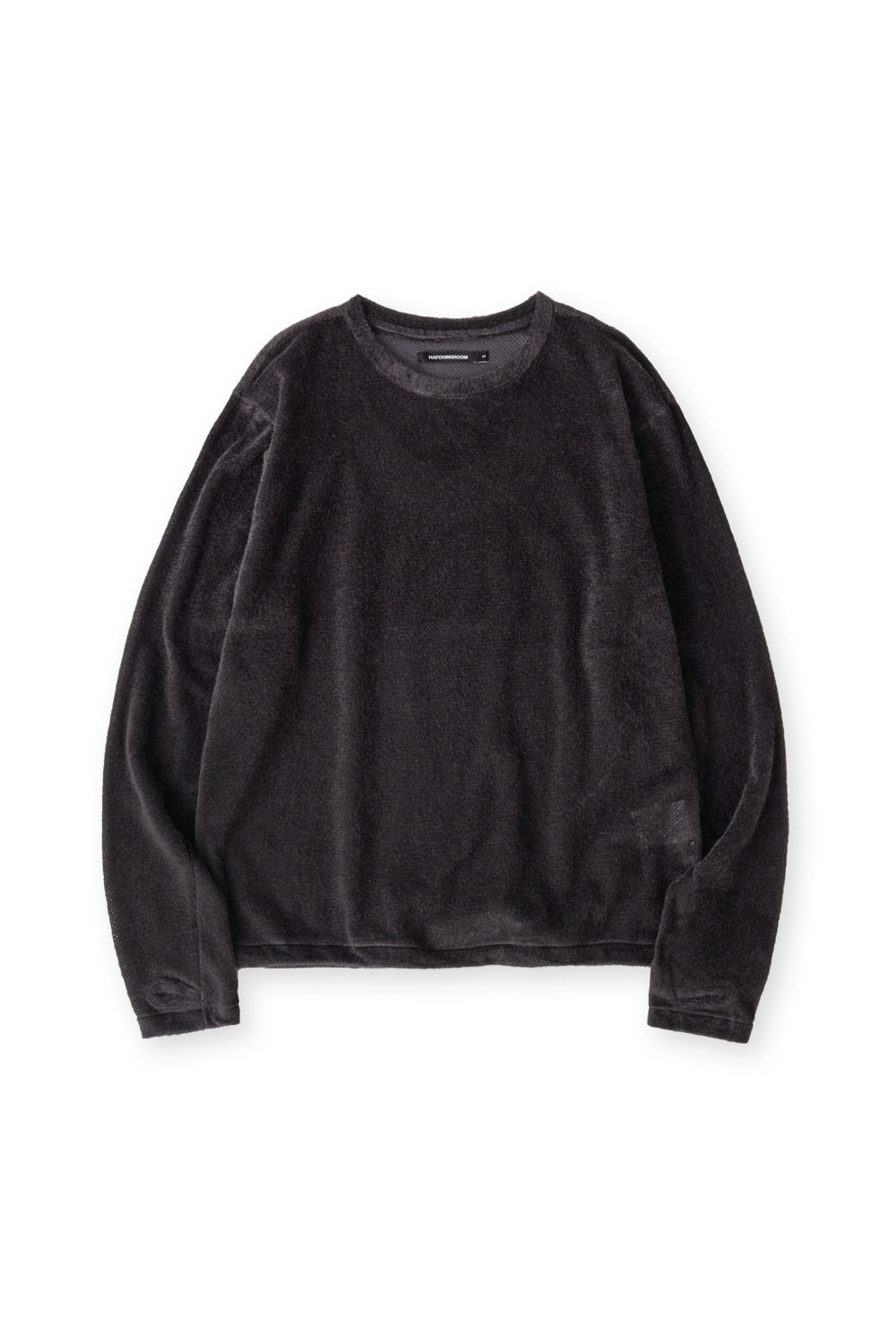 Hatchingroom - Fuzzy Mesh Tee (Charcoal) product image 1 | TRAB K-Fashion Australia