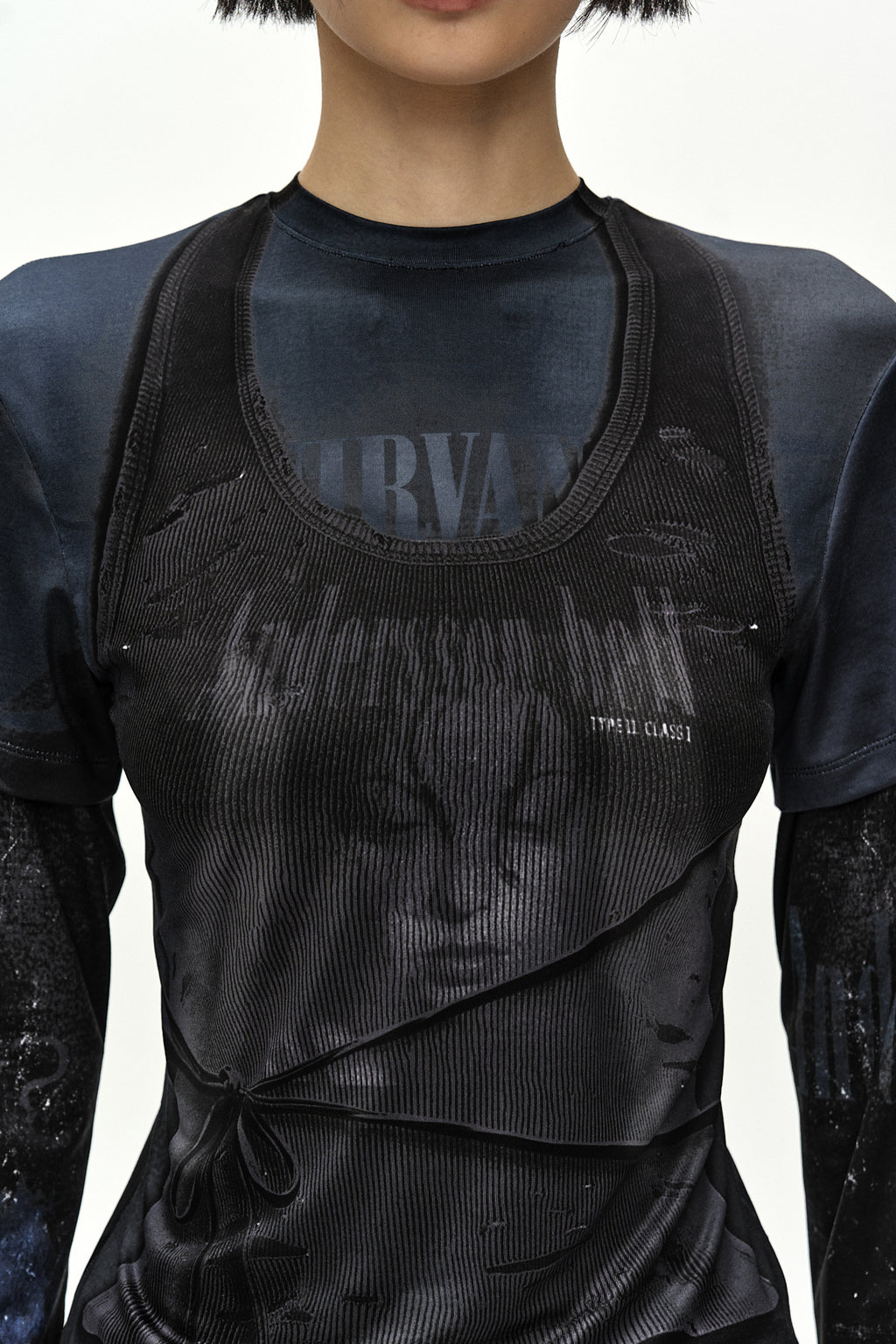 Andersson Bell - Rock Archive Layered T-Shirt (black) (Black) product image 7 | TRAB K-Fashion Australia