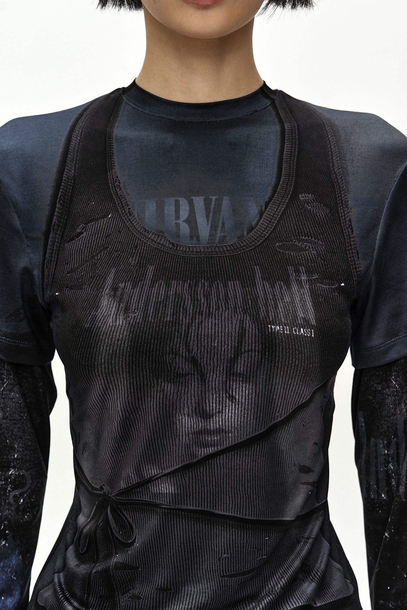Andersson Bell - Rock Archive Layered T-Shirt (black) (Black) product image 7 | TRAB K-Fashion Australia