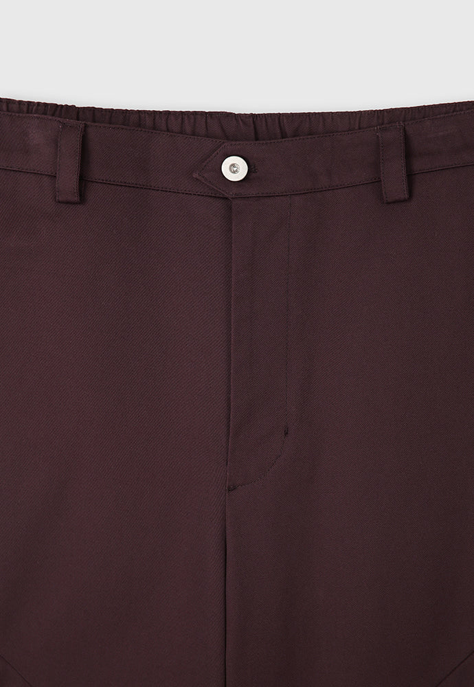 Tonywack - High Density Curved Multi-Pocket Pants (Dark Burgundy) product image 9 | TRAB K-Fashion Australia