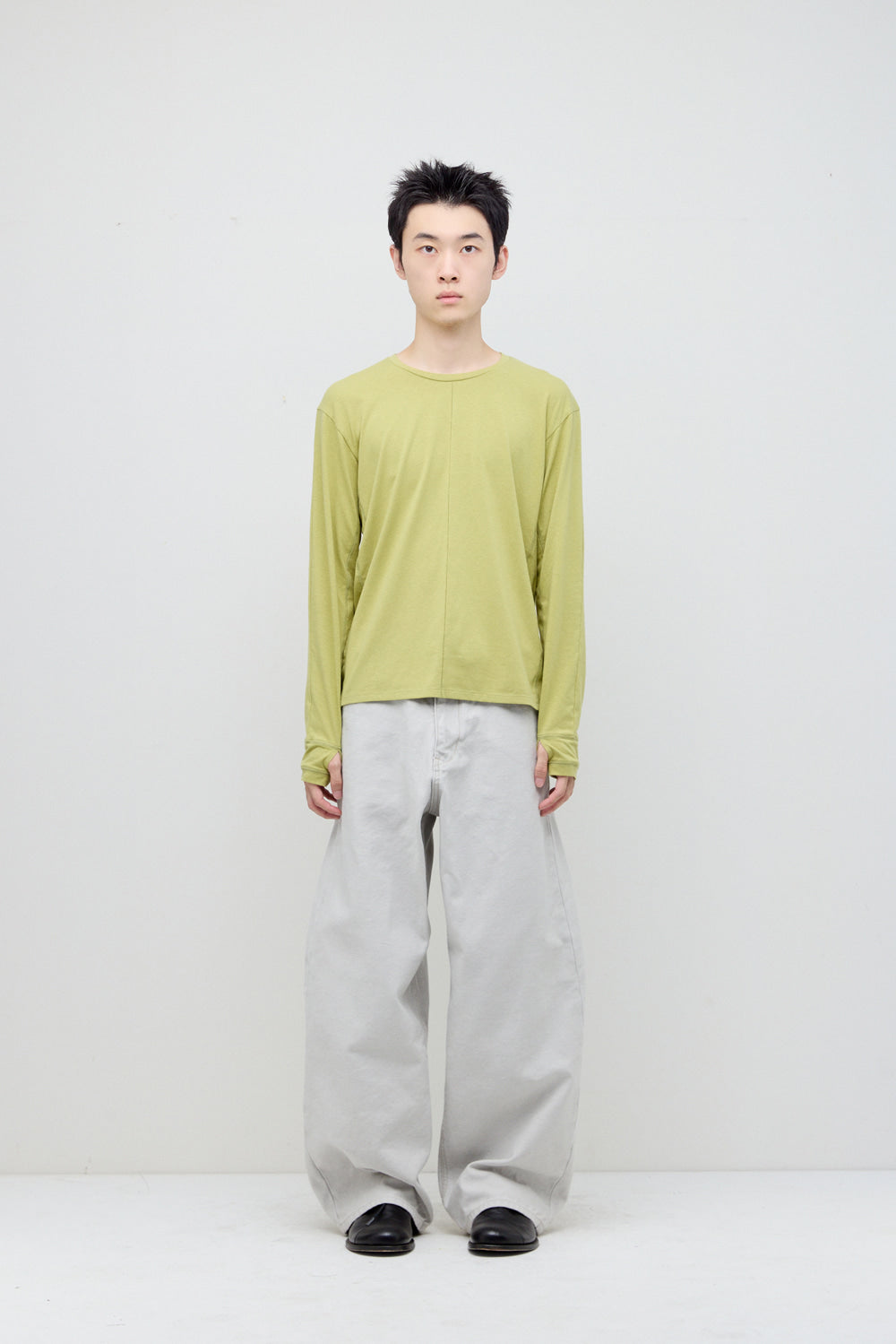 Hatchingroom - Museum Shirt Pajama Stripe (Grey Beige) product image 10 | TRAB K-Fashion Australia