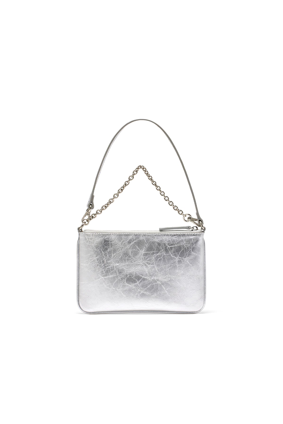 Matin Kim - Glossy Leather Micro Bag (Silver) product image 2 | TRAB K-Fashion Australia