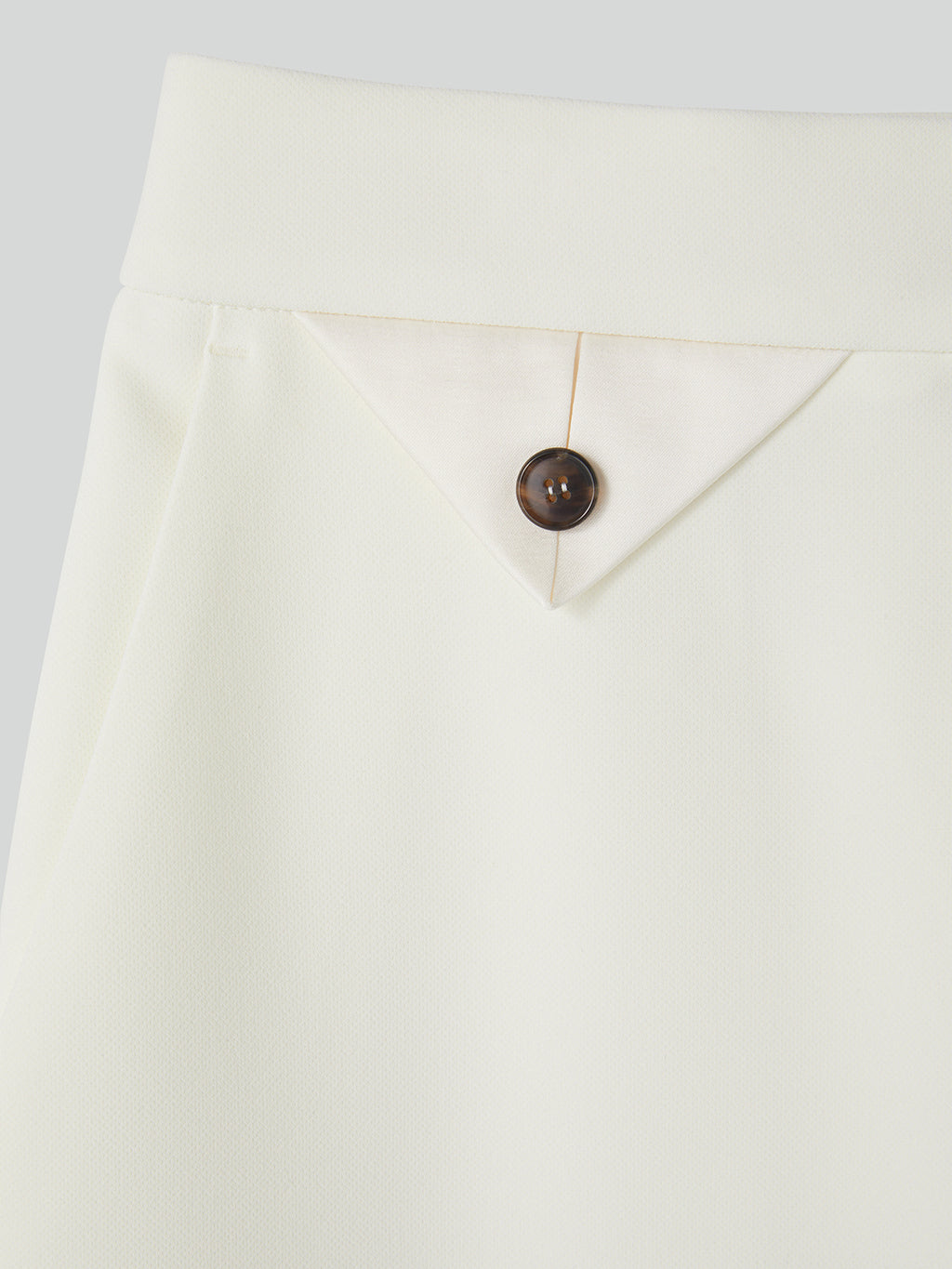 Recto - Curved Legs Crepe Pants (Off White) product image 7 | TRAB K-Fashion Australia