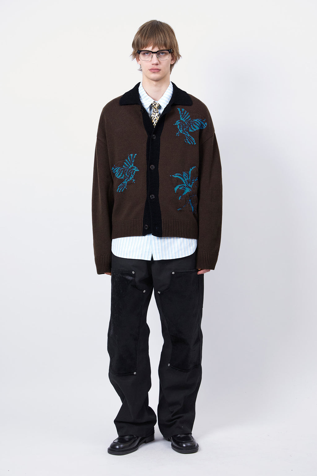 Andersson Bell - Stripe Layered Shirt (Blue) product image 5 | TRAB K-Fashion Australia