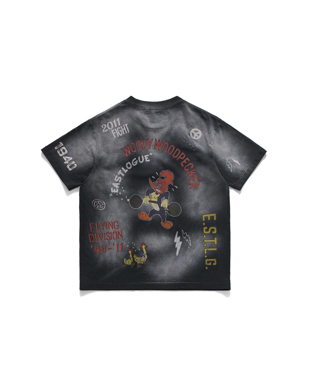 Eastlogue - Vintage Woody Doodle T-shirt (Black) product image 2 | TRAB K-Fashion Australia