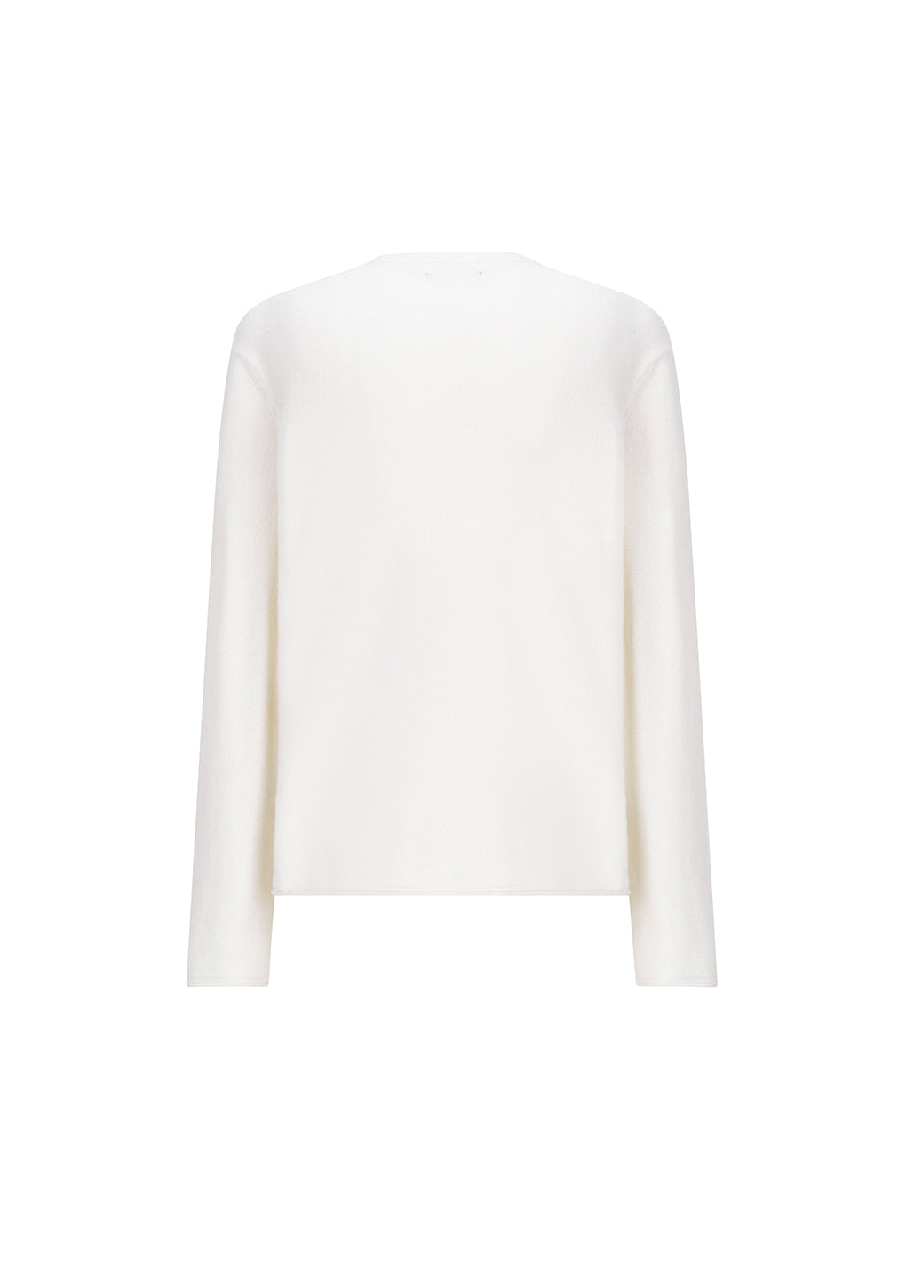 Amomento - Cashmere Easy Crewneck Knit (Ivory) product image 3 | TRAB K-Fashion Australia