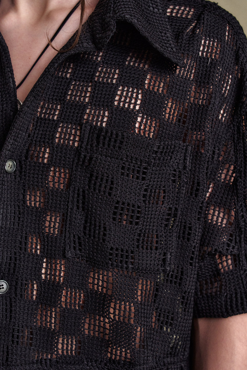 Andersson Bell - Letto Knitted Shirts (Black) product image 6 | TRAB K-Fashion Australia