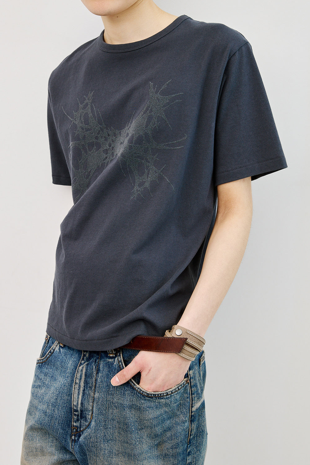 Hatchingroom - Abstract H Tee (Blue Charcoal) product image 13 | TRAB K-Fashion Australia