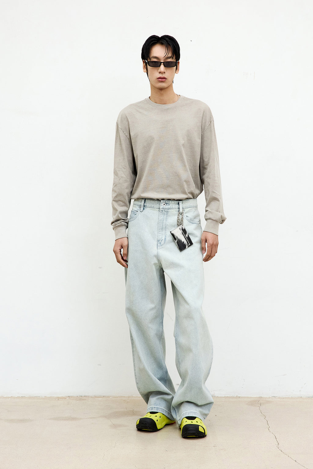 Coor - Pigment Dying Cotton Long Sleeve (Washed Brown) product image 2 | TRAB K-Fashion Australia