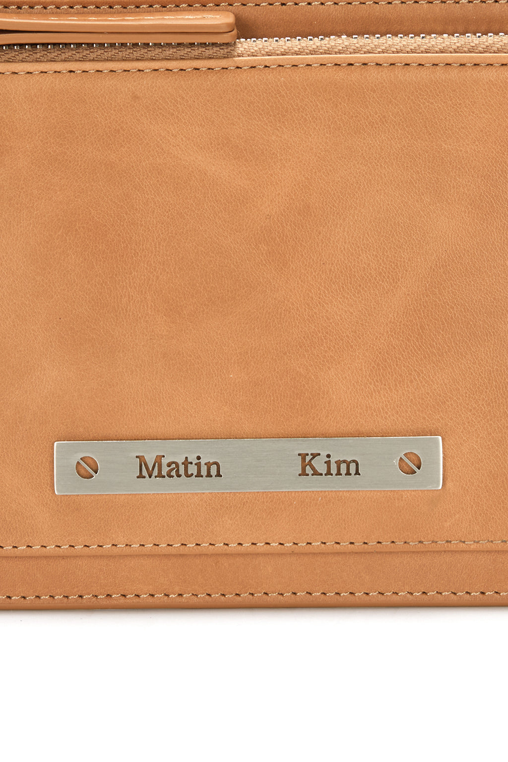 Matin Kim - Vintage Leather Clutch Bag (Beige) product image 3 | TRAB K-Fashion Australia