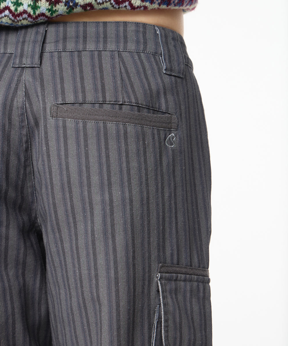 Coyseio - Stripe Big Pocket Cargo Pants (Charcoal) product image 7 | TRAB K-Fashion Australia
