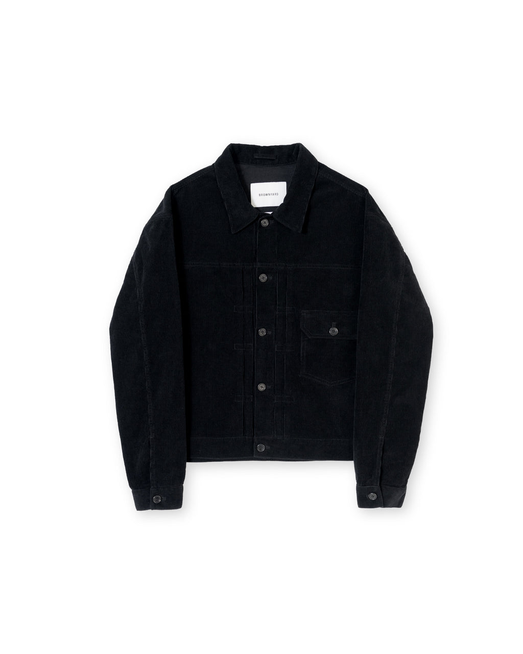 Brownyard - Washed Corduroy Trucker Jacket (Black) product image 6 | TRAB K-Fashion Australia