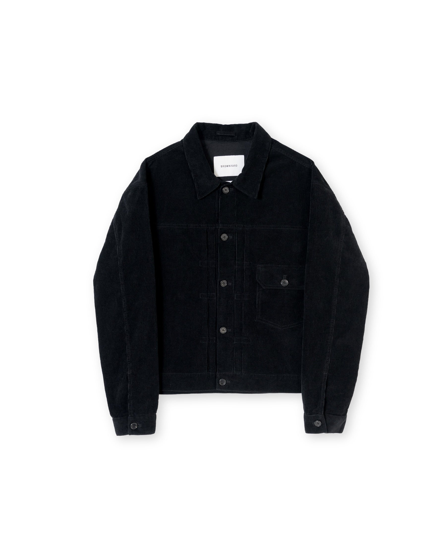 Brownyard - Washed Corduroy Trucker Jacket (Black) product image 6 | TRAB K-Fashion Australia