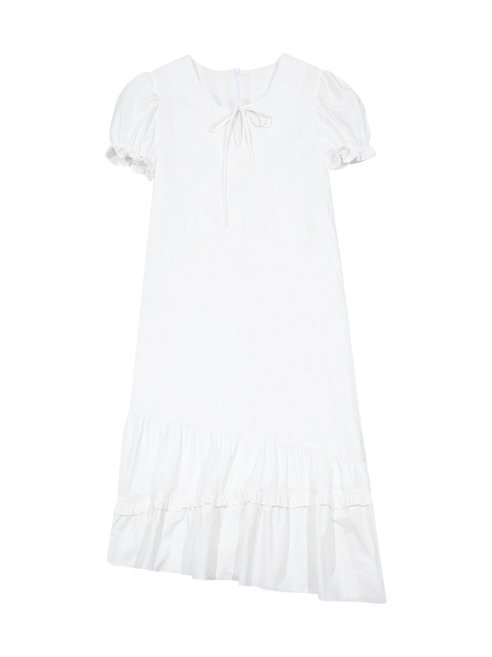 Margarin Fingers - Frill Detail Dress (White) product image 2 | TRAB K-Fashion Australia