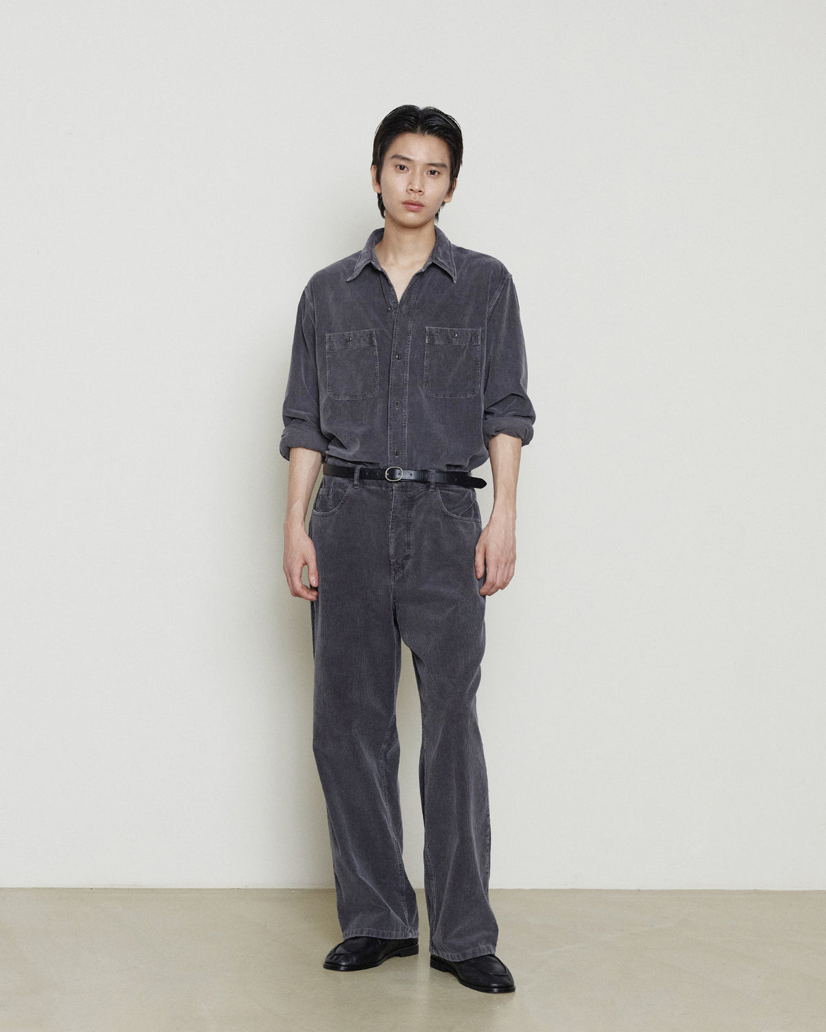 Brownyard - Garment Dyed Corduroy Pants (Navy) product image 1 | TRAB K-Fashion Australia