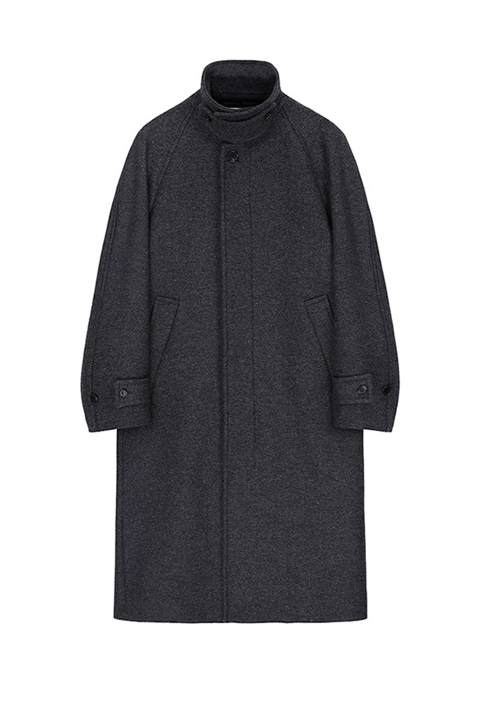 Tonywack - Brushed Wool Mac Over Coat (Twill Grey) product image 9 | TRAB K-Fashion Australia