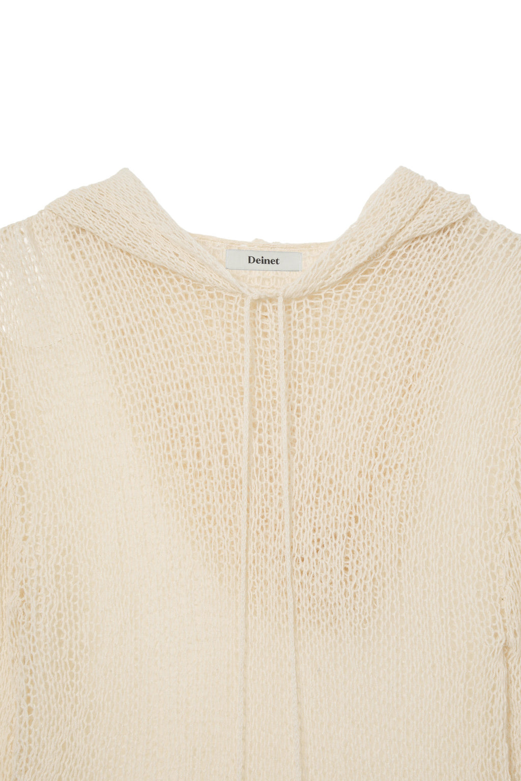 Deinet - Loose Mesh Knit Hoodie (Ivory) product image 3 | TRAB K-Fashion Australia