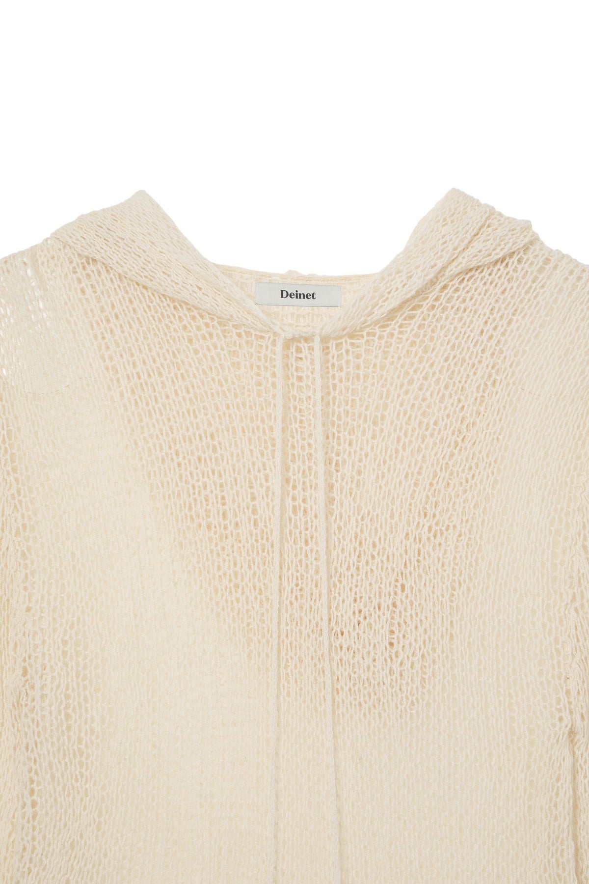 Deinet - Loose Mesh Knit Hoodie (Ivory) product image 3 | TRAB K-Fashion Australia