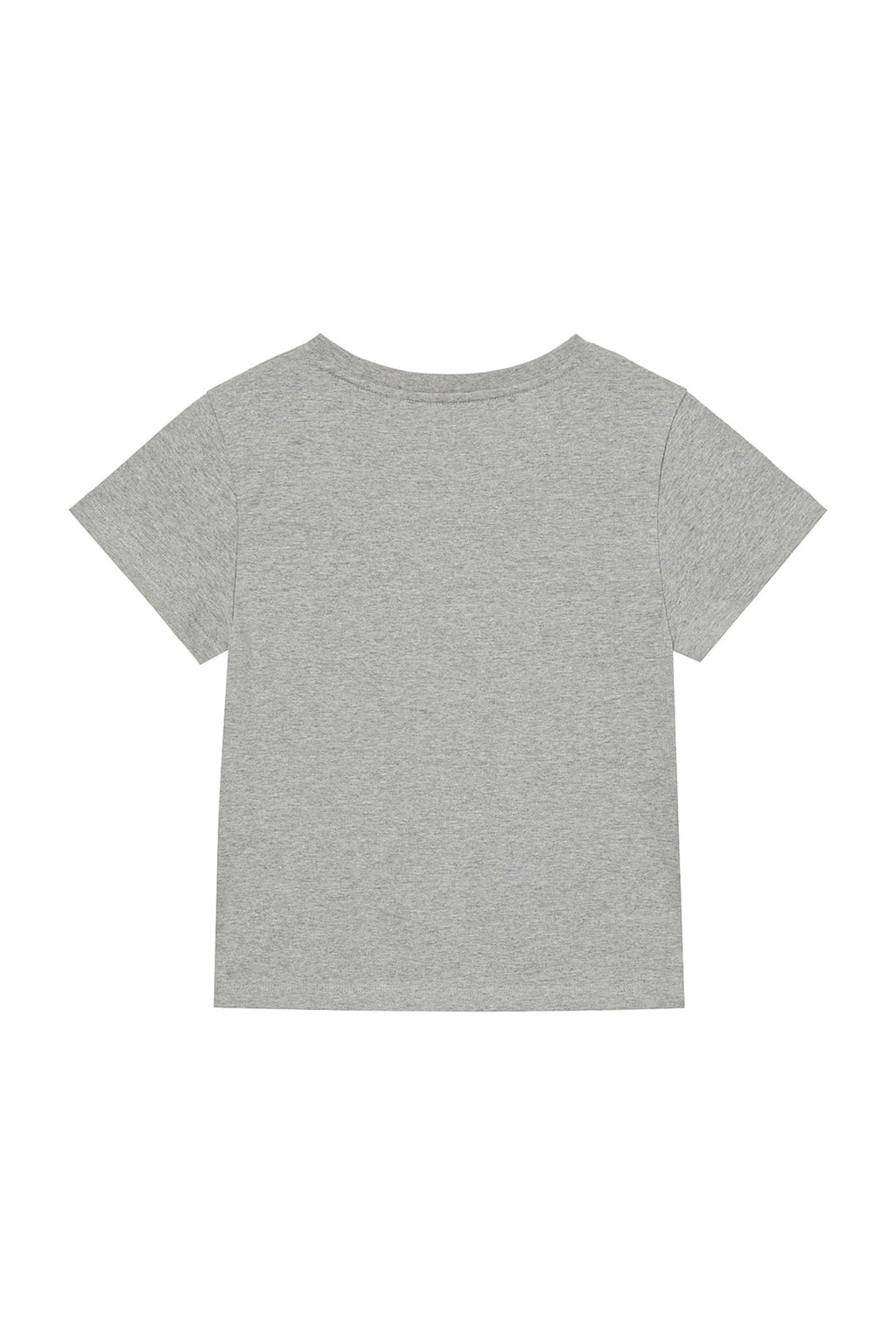 Deinet - Lettering Graphic Slimsized T-Shirt (Melange Grey) product image 10 | TRAB K-Fashion Australia