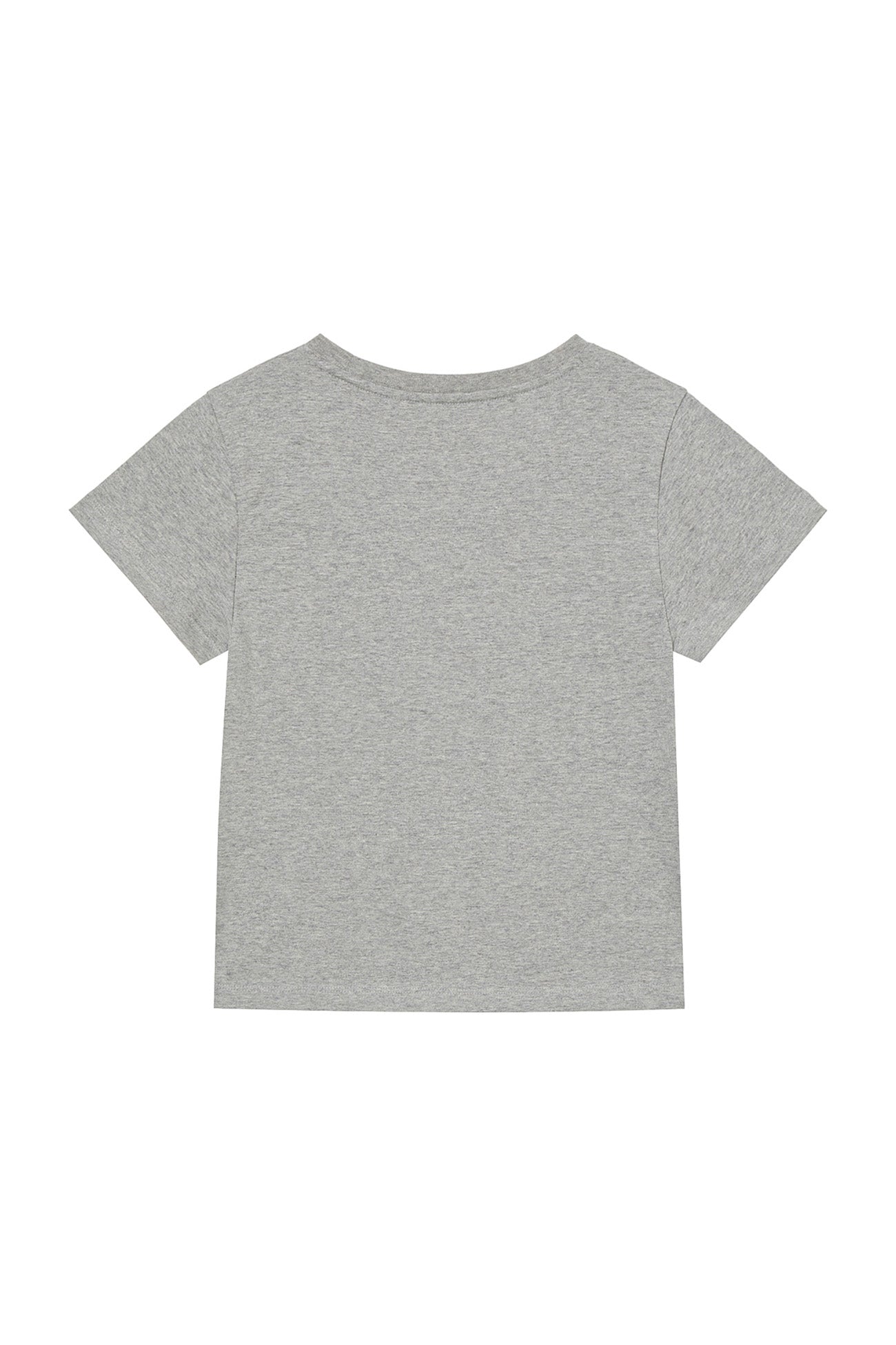 Deinet - Lettering Graphic Slimsized T-Shirt (Melange Grey) product image 10 | TRAB K-Fashion Australia