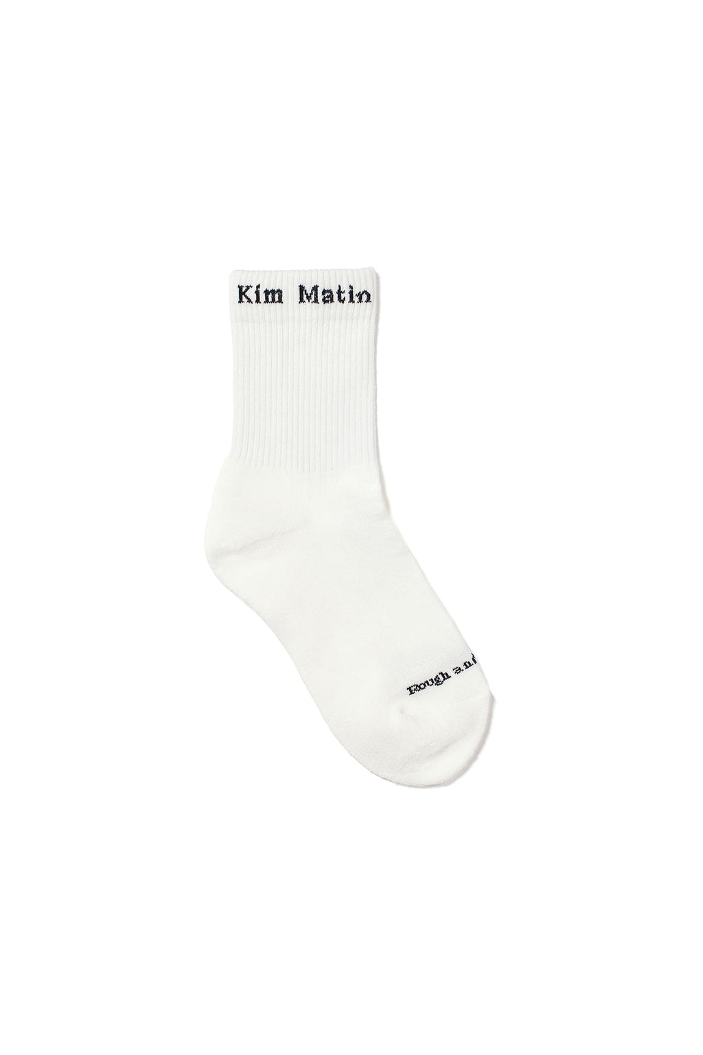 Matin Kim - Matin Small Logo Crew Socks (White) product image 1 | TRAB K-Fashion Australia