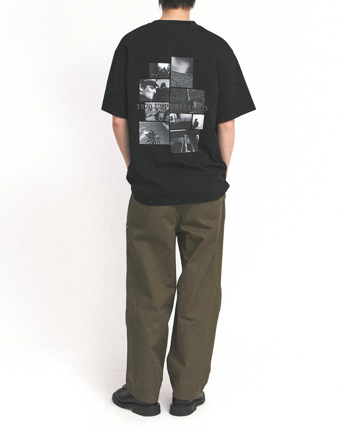 Eastlogue - Monochrome Photograph T-shirt (Black) product image 1 | TRAB K-Fashion Australia