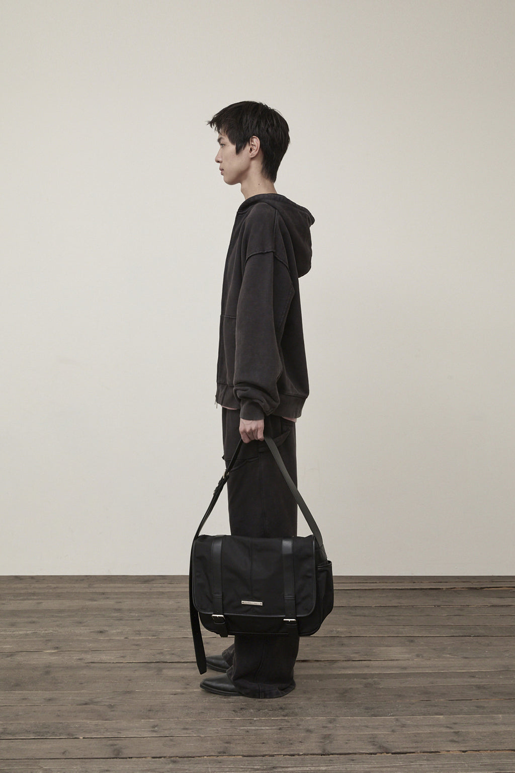 Matin Kim - Cut Out Washed Sweatpants (Charcoal) product image 6 | TRAB K-Fashion Australia