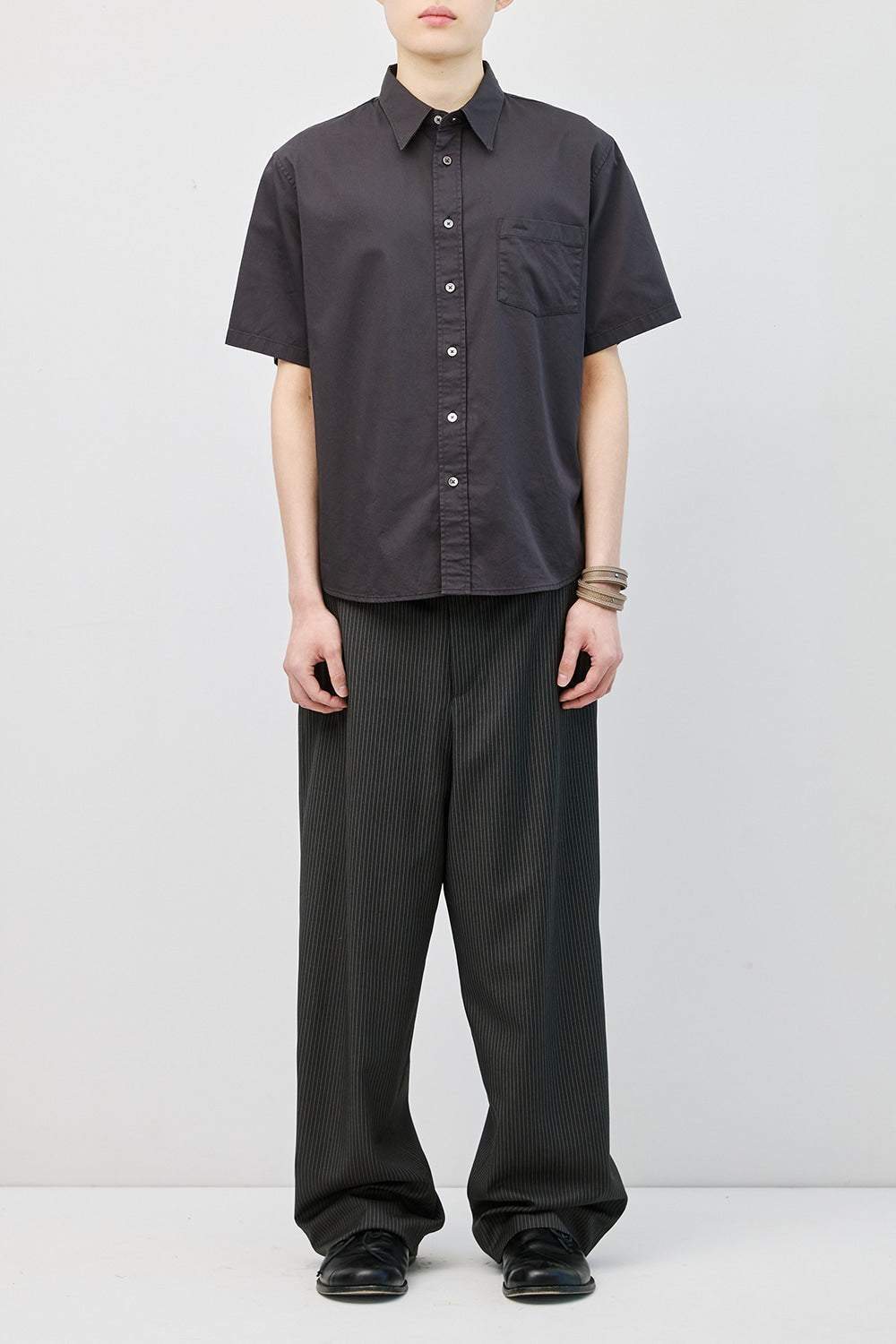 Hatchingroom - Roll Up Shirt (Charcoal) product image 12 | TRAB K-Fashion Australia