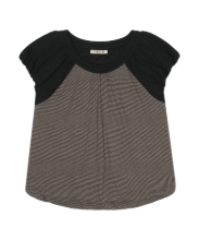 Coyseio - Puff Shirring T-Shirt (Black) product image 1 | TRAB K-Fashion Australia