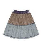 Coyseio - Colored Stripe Midi Skirt (Purple) product image 1 | TRAB K-Fashion Australia
