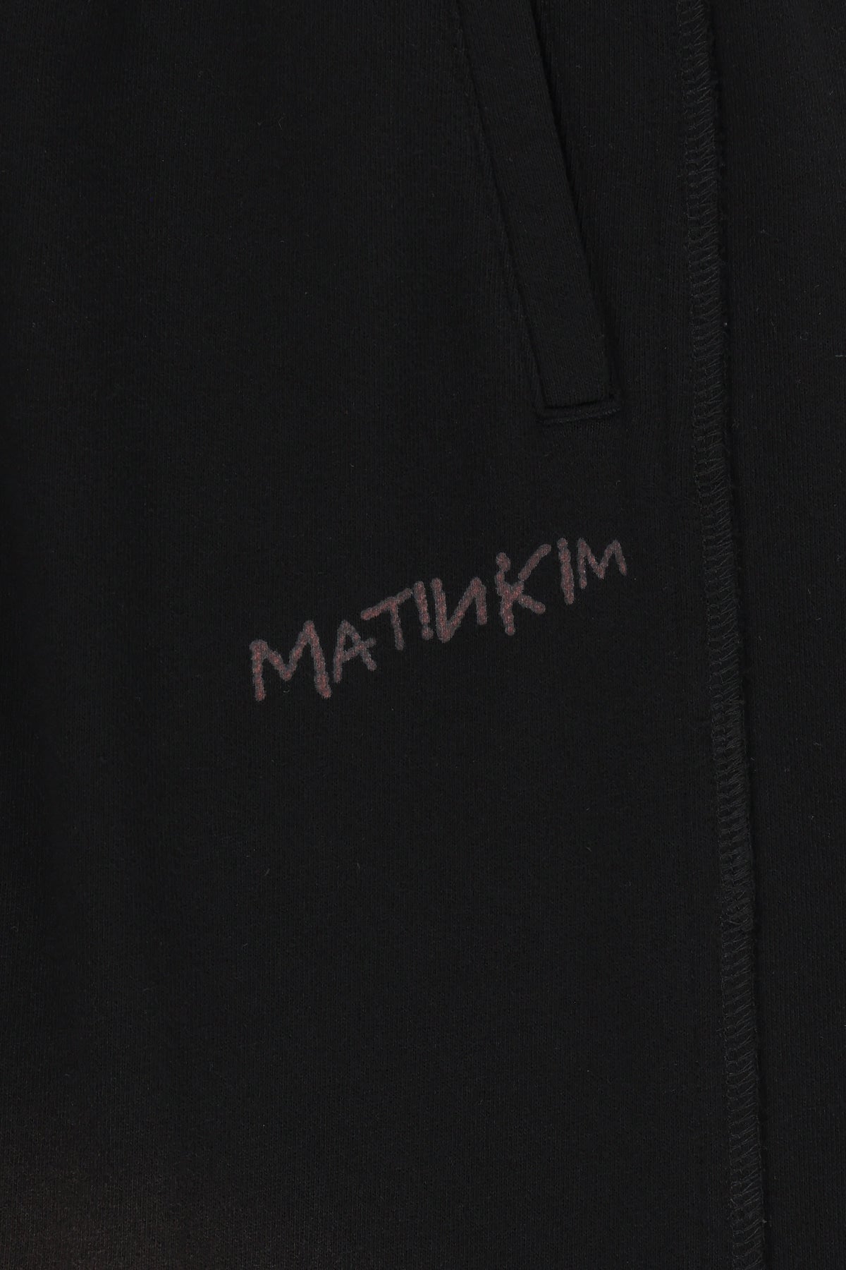 Matin Kim - Vintage Washed Color Contrast Sweatpants (Black) product image 5 | TRAB K-Fashion Australia