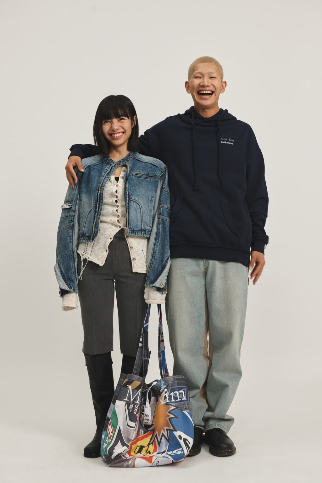 Matin Kim - Peaches Graphic Big Ecobag (Multi) product image 1 | TRAB K-Fashion Australia