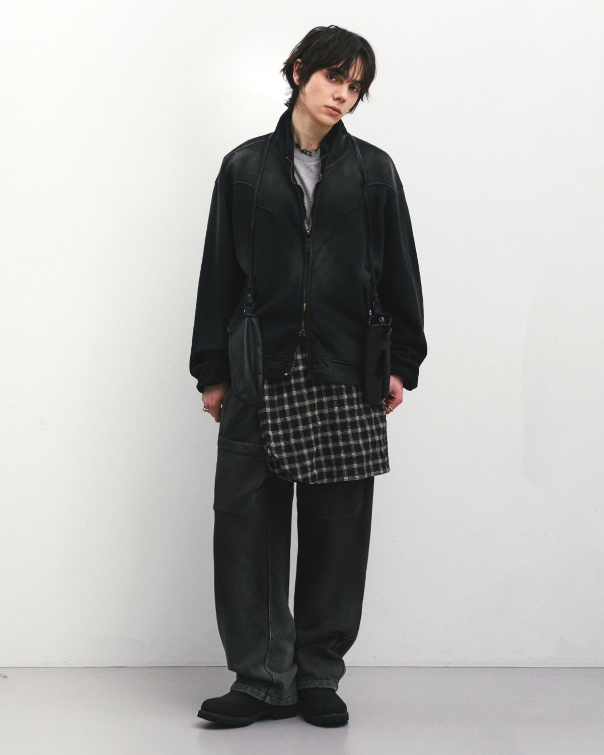 Eastlogue - Country Western Zip Up Sweat (Black) product image 4 | TRAB K-Fashion Australia