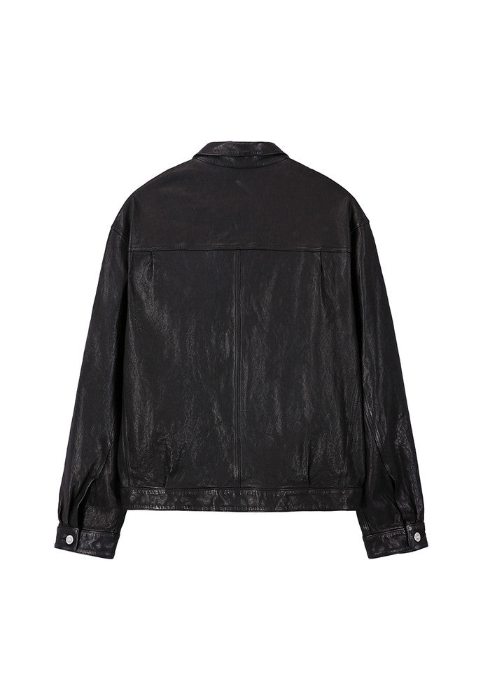 Art if acts - Washed Leather Trucker (Black) product image 7 | TRAB K-Fashion Australia