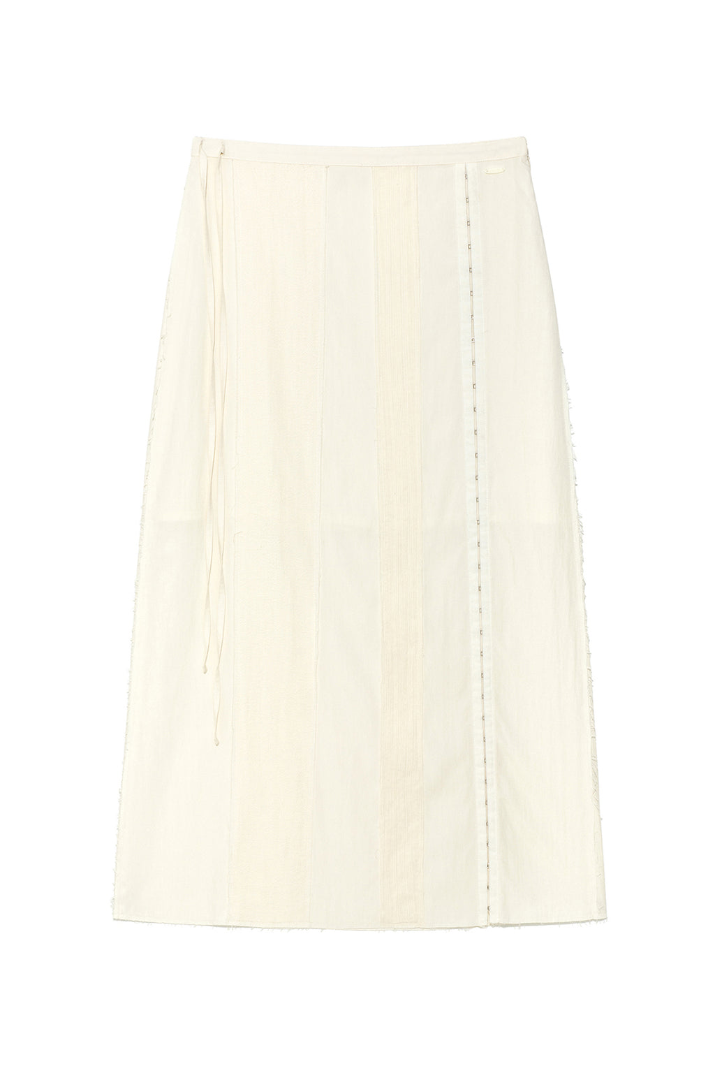 Matin Kim - Hook And Eye String Long Skirt (Ivory) product image 1 | TRAB K-Fashion Australia