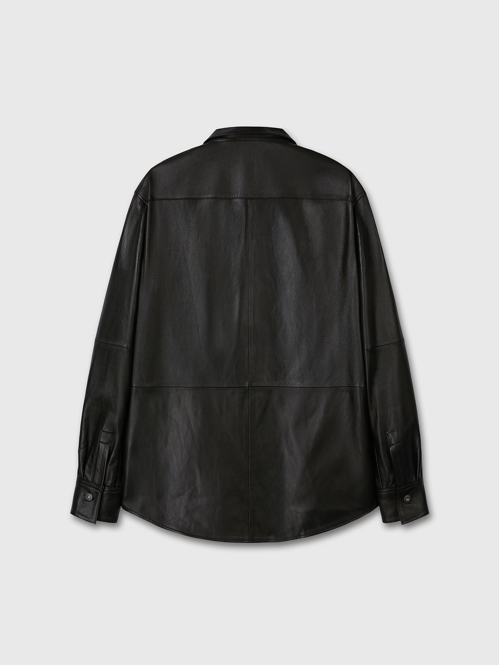 Tonywack - Leather Hidden Button Shirt (Black) product image 8 | TRAB K-Fashion Australia