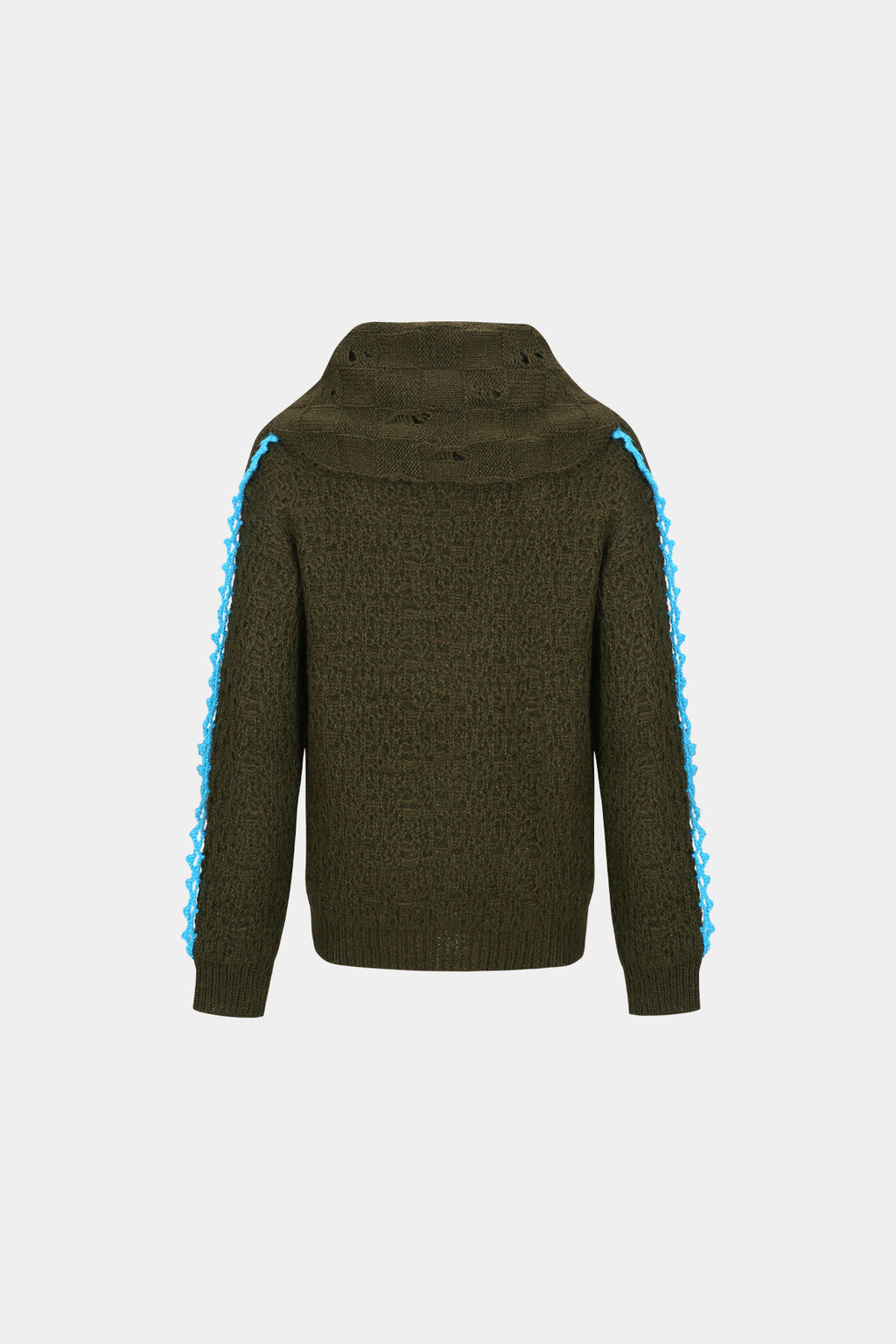 Andersson Bell - Arelin Shawl Layered Sweater (Khaki) product image 7 | TRAB K-Fashion Australia