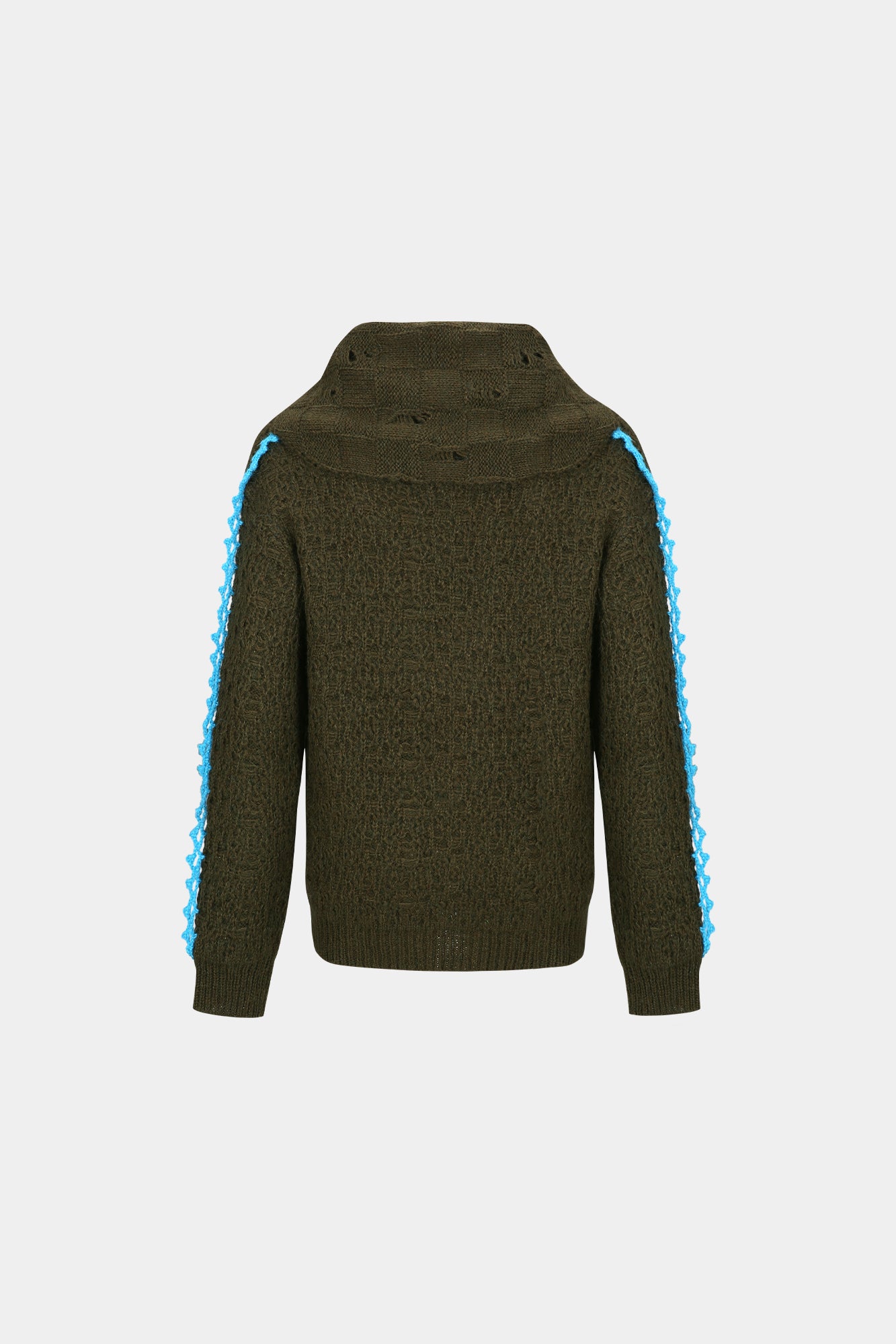 Andersson Bell - Arelin Shawl Layered Sweater (Khaki) product image 7 | TRAB K-Fashion Australia