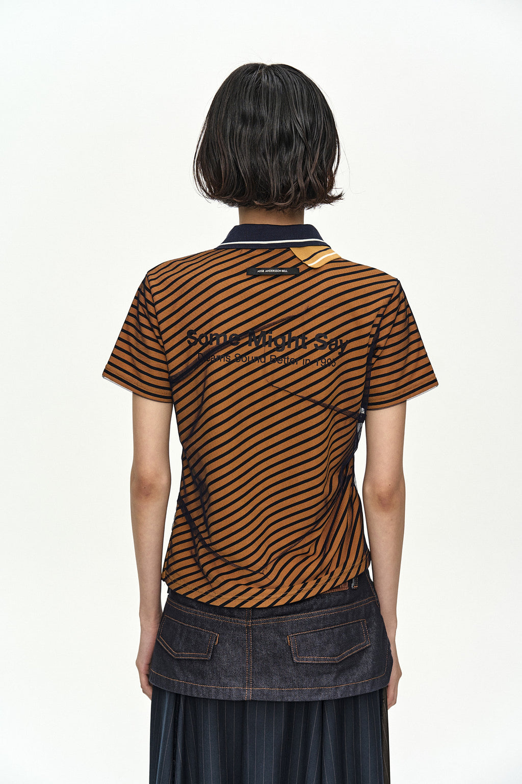 Andersson Bell - Twisted Pk Polo Top (Yellow) product image 4 | TRAB K-Fashion Australia