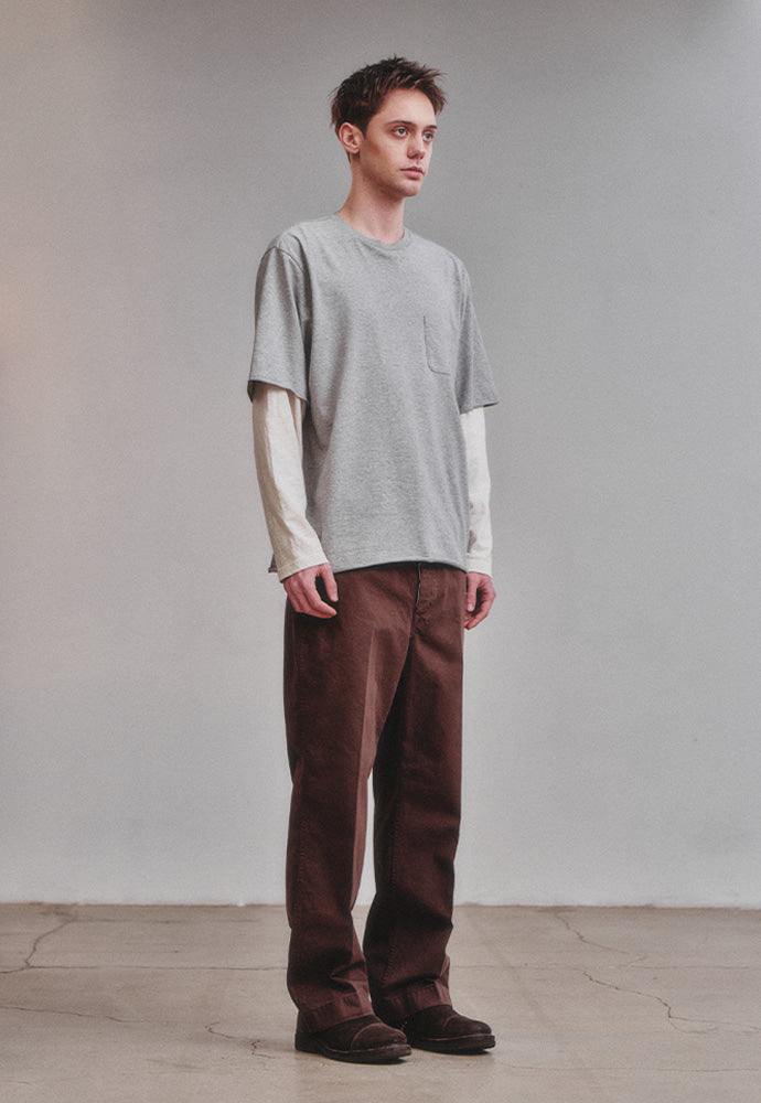 Art if acts - Layered Long Sleeve (Grey/Cream) product image 4 | TRAB K-Fashion Australia