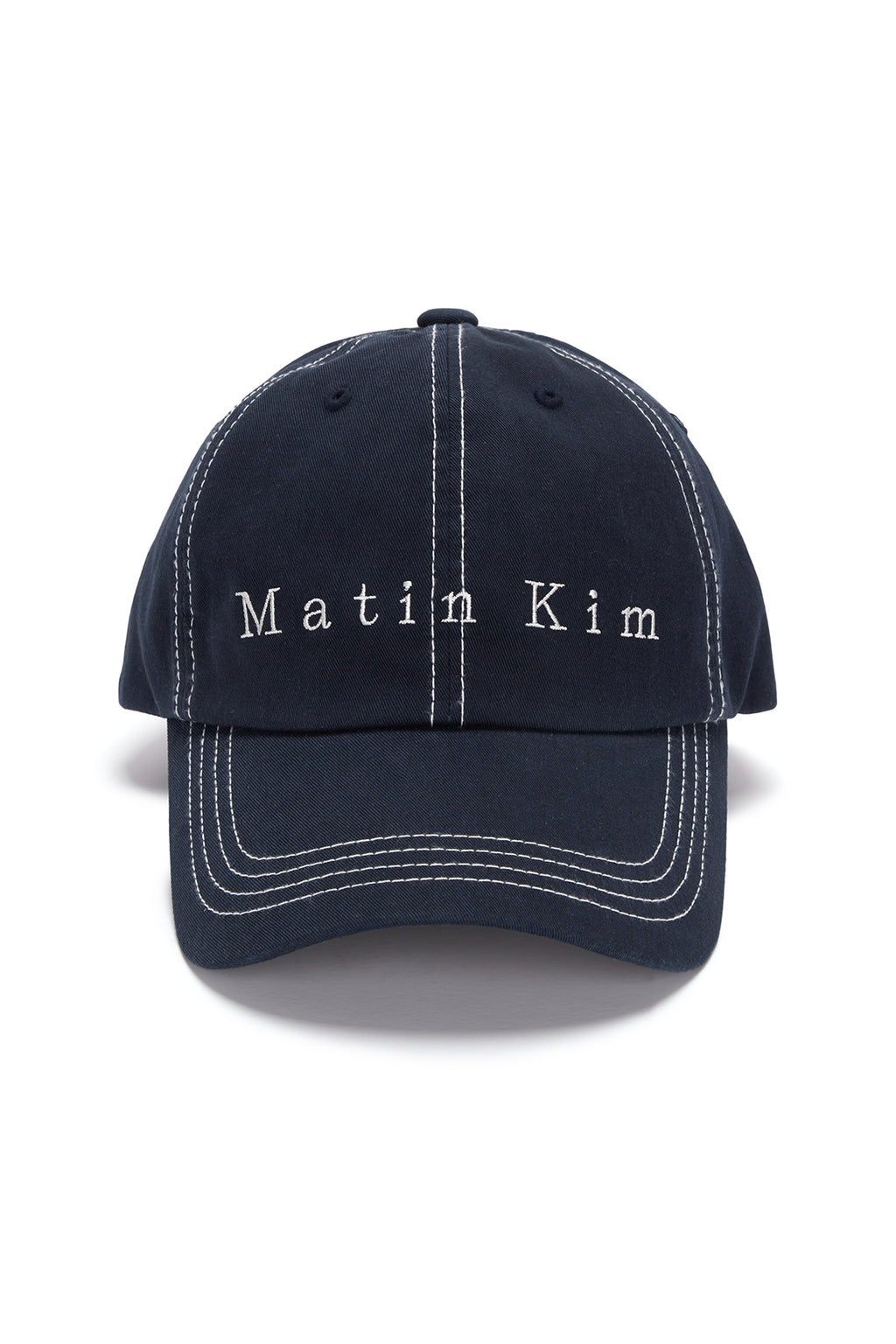 Matin Kim - Matin Stitch Ball Cap (Navy) product image 1 | TRAB K-Fashion Australia