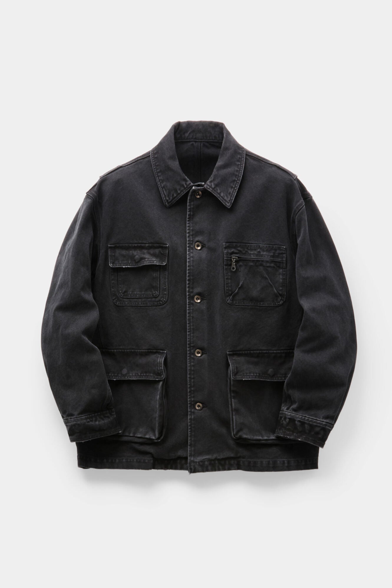 Coor - Over Dyed Coverall Jacket (Washed Charcoal) product image 1 | TRAB K-Fashion Australia