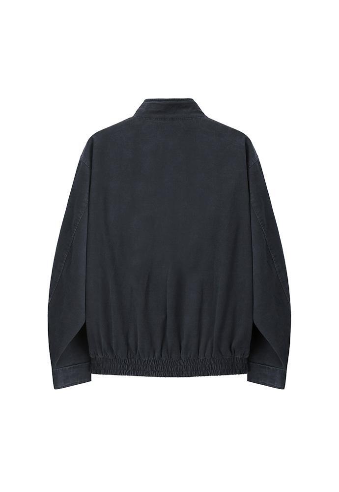 Art if acts - Washed Leather Collar Jacket (Dark Navy) product image 8 | TRAB K-Fashion Australia